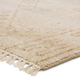 A stunning array of globally inspired designs in neutral tones define the handknotted Merzouga by Heja Home Milada. The Moroccan-inspired Milada design showcases geometric diamond pattern in cream and tan tones. The wool pile is soft underfoot and inherently stain-resistant. Amethyst Home provides interior design, new home construction design consulting, vintage area rugs, and lighting in the Winter Garden metro area.