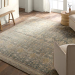 Featuring Mihret Arpina Hand Knotted Rug by Jaipur Living at Amethyst Home. The handknotted Mihret collection gathers inspiration from traditional patterns that offer elegance and a refined, modern colorway. Expertly handcrafted in India with 64 knots per square inch for unparalleled quality, the Arpina design features traditional floral and scrolling de. Amethyst Home provides interior design, new home construction design consulting, vintage area rugs, and lighting in the Laguna Beach metro area.
