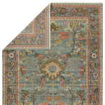 A bold colorway, high knot-count, and intricate designs define the handcrafted Novalie collection. The Elwood design features a medallion with sprawling florals and an intricate border. The blue, pink, green, gold, and gray colors provide visual intrigue and an updated traditional style. Amethyst Home provides interior design, new home construction design consulting, vintage area rugs, and lighting in the Seattle metro area.