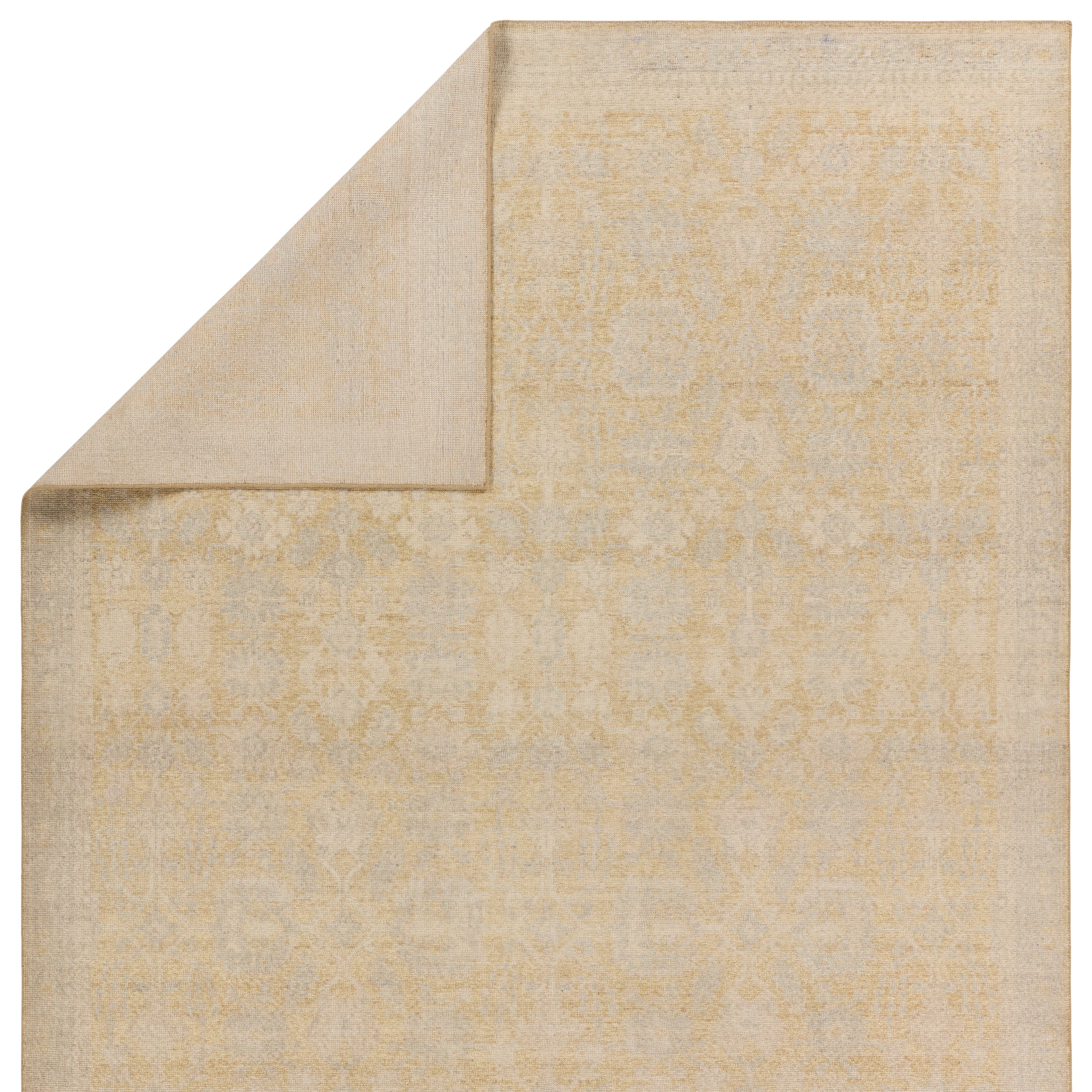 The Onessa collection marries traditional motifs with soft, subdued colorways for the perfect blend of fresh and time-honored style. These hand-knotted wool rugs feature a hand-sheared quality that lends the design a coveted vintage impression. The Antony rug features a distressed, floral pattern in hues of yellow, light gray, and cream. Amethyst Home provides interior design, new construction, custom furniture, and area rugs in the Calabasas metro area.