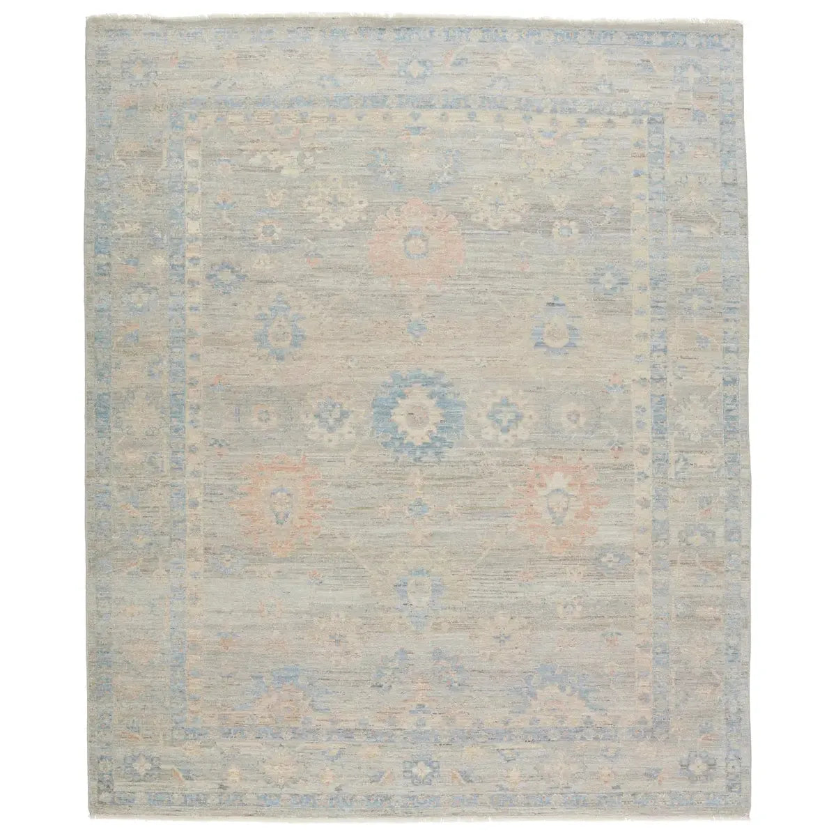 The Orenda Kerensa Rug features heirloom-quality designs of muted and uniquely updated Old World patterns. The Kerensa area rug boasts a beautifully washed medallion motif with ornate and fine-lined details. Amethyst Home provides interior design services, furniture, rugs, and lighting in the Seattle metro area.