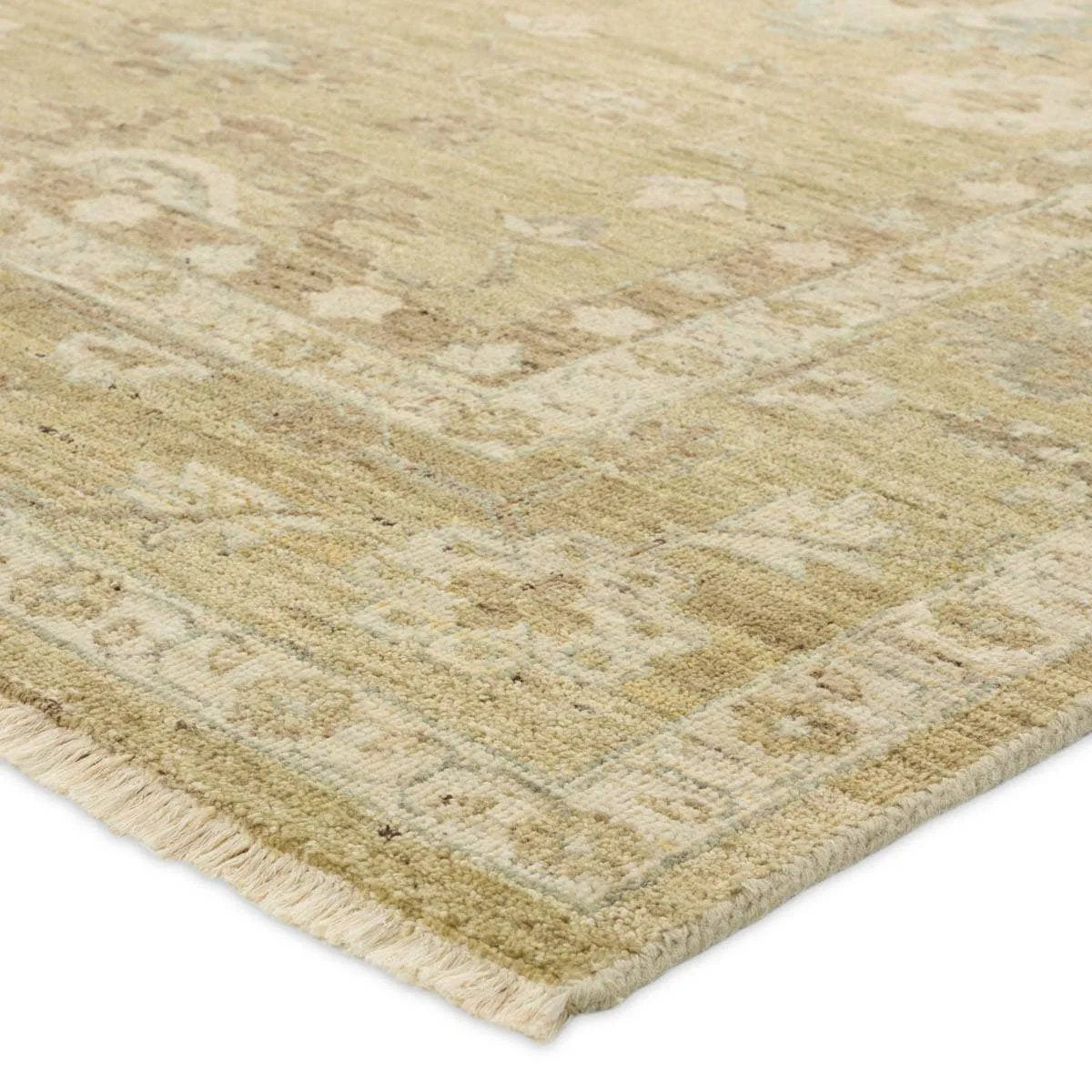 Featuring Orenda Khalla Hand-Knotted Rug by Jaipur Living at Amethyst Home. The Onessa Khalla marries traditional motifs with soft, subdued colorways for the perfect blend of fresh and time-honored style. These hand-knotted wool rugs feature a hand-sheared quality that lends the design a coveted vintage impression. The Challa rug features a floral, trel. Amethyst Home provides interior design, new home construction design consulting, vintage area rugs, and lighting in the Winter Garden metro area.