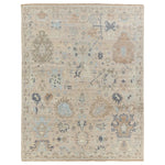 Featuring Orenda Rivera Rug by Jaipur Living at Amethyst Home. The Orenda collection features heirloom-quality designs of muted and uniquely updated Old World patterns. The Rivera area rug boasts a beautiful Oriental motif with abstract floral details. The taupe, blue, cream, and gray tones are grounding and neutral, perfect for providing an inviting and serene accent in any space. This h. Amethyst Home provides interior design services, furniture, rugs, and lighting in the Kansas City metro area.