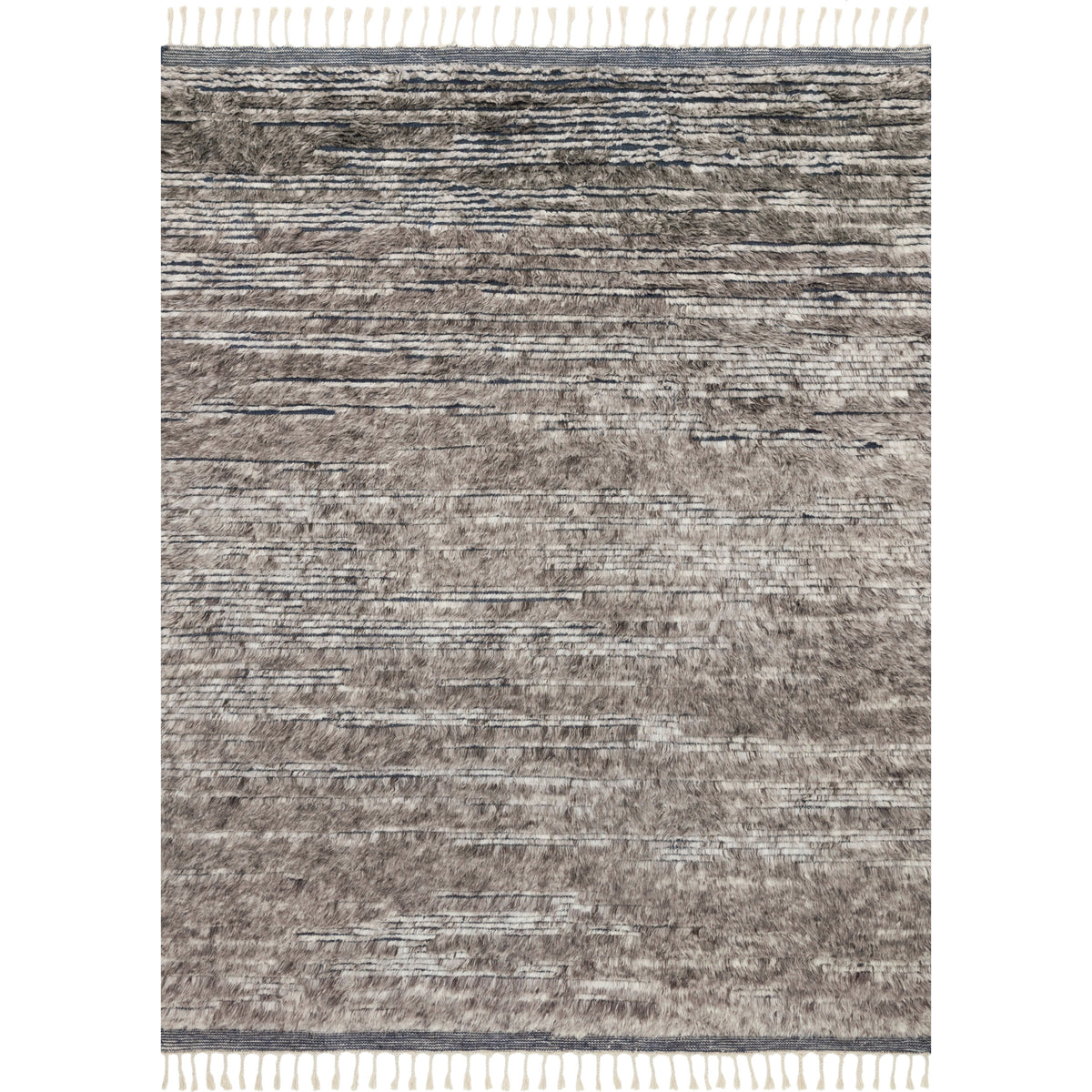 Khalid Pewter/Ink Hand-Knotted Rug