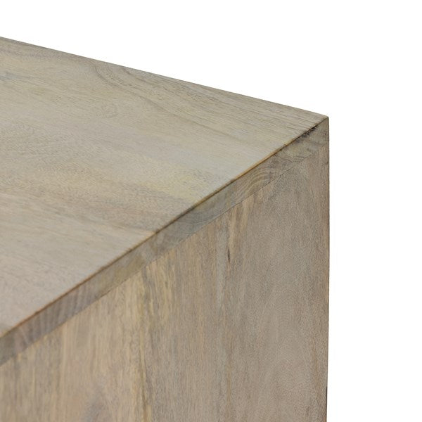 The Kelby Cabinet Nightstand adds a natural, modern feel to any space. A simple minimalist look without sacrificing storage for all your bedside needs. We love the clean lines of this piece with the intentional detailing on the front panel. Amethyst Home provides interior design services, furniture, rugs, and lighting in the Laguna Beach metro area.
