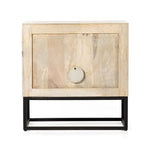 The Kelby Cabinet Nightstand adds a natural, modern feel to any space. A simple minimalist look without sacrificing storage for all your bedside needs. We love the clean lines of this piece with the intentional detailing on the front panel. Amethyst Home provides interior design services, furniture, rugs, and lighting in the Newport Beach metro area.