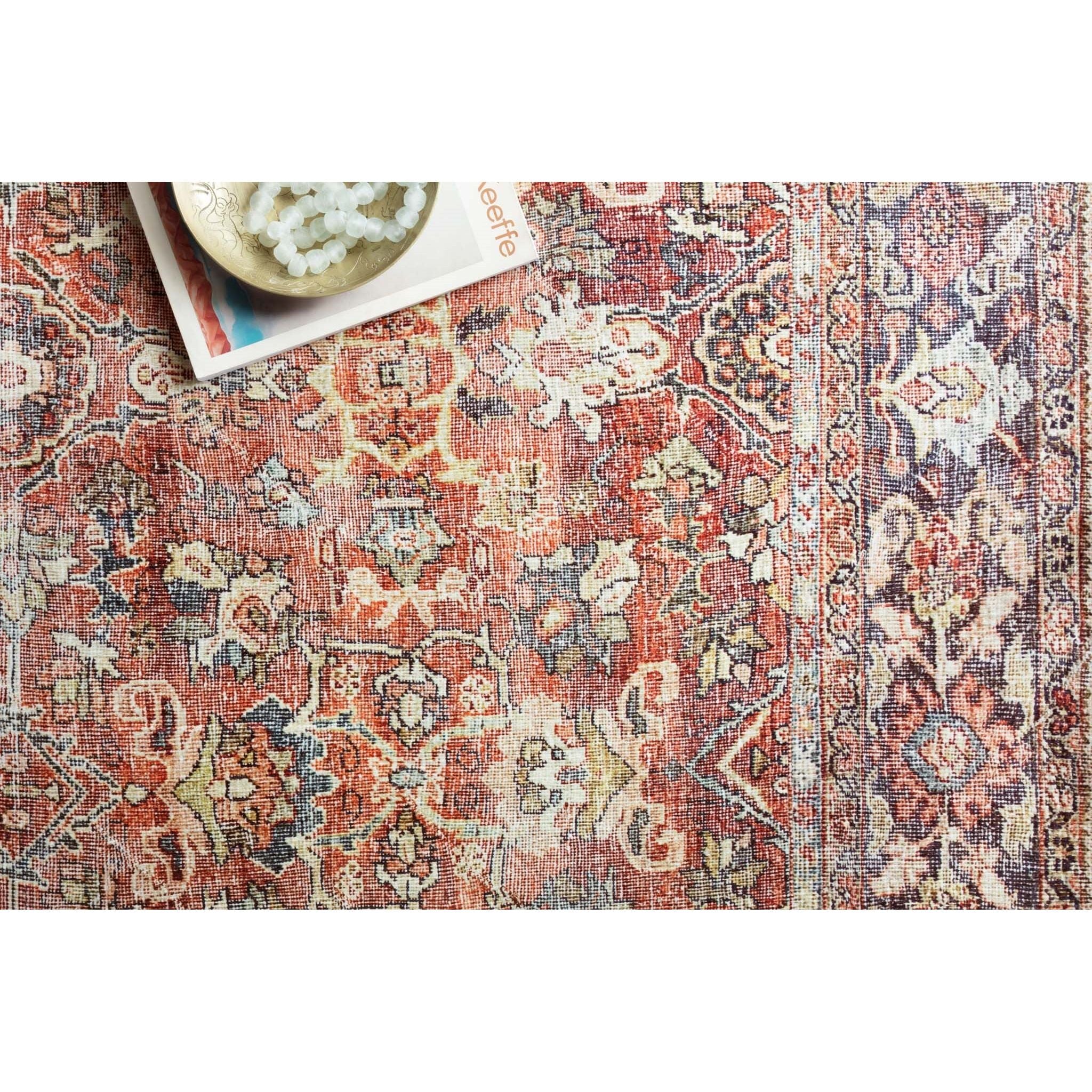 Featuring Layla Spice/Marine Rug by Loloi at Amethyst Home. The Layla Collection is traditional and timeless, with a beautiful lived-in design that captures the spirit of an old-world rug. This traditional power-loomed rug is crafted of 100% polyester with a classic and sophisticated color palette and subtle patina.

Power Loomed100% PolyesterLAY-02 Spice/.  Amethyst Home provides interior design, new home construction design consulting, vintage area rugs, and lighting in the Park City metro area.