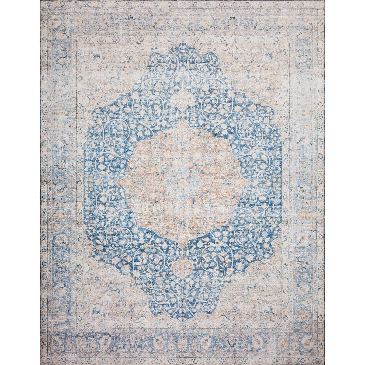 Layla Blue/Tangerine Rug