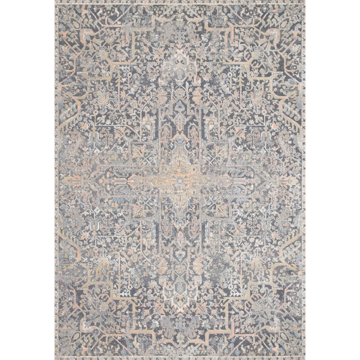 Lucia Charcoal/Multi Rug