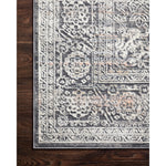 Featuring Lucia Steel/Ivory Rug by Loloi at Amethyst Home. The Lucia Collection is a beautifully rich statement piece to add a layer of sophistication to any room. Power-loomed of polypropylene & polyester with a high/low pile and a curated color palette for a high-end look at an affordable price.
Power Loomed43% Polypropylene | 57% PolyesterLUC-03 Steel/Ivory.  Amethyst Home provides interior design, new home construction design consulting, vintage area rugs, and lighting in the Omaha metro area.