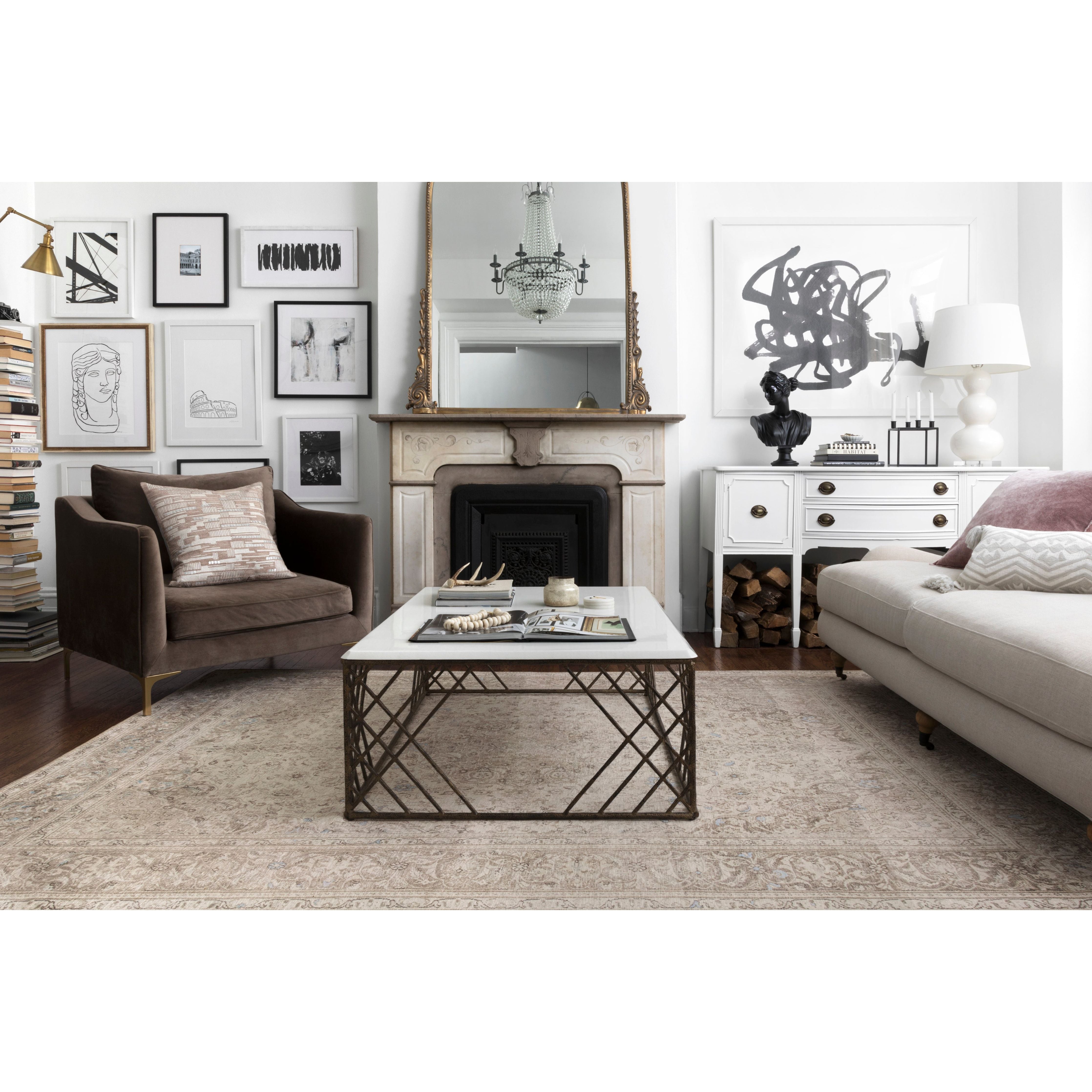 Loren Sand/Taupe Rug - Amethyst Home Timeless and classic, the Loren Collection offers vintage hand-knotted looks at an affordable price. Created in Turkey using the most advanced rug-making technology, these printed designs provide a textured effect by portraying every single individual knot on a soft polyester base.