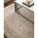 Loren Sand/Taupe Rug - Amethyst Home Timeless and classic, the Loren Collection offers vintage hand-knotted looks at an affordable price. Created in Turkey using the most advanced rug-making technology, these printed designs provide a textured effect by portraying every single individual knot on a soft polyester base.