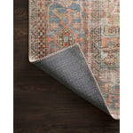 Perfect for families with kids and pets and very easy to clean and maintain. Comes in area, cute kitchen and hallway runner sizes. The rug warms up any room with tones of red, blue, and ivory. The Loren Terracotta / Sky rug from Loloi captures the spirit of a one-of-a-kind vintage and antique area rug.