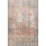 Perfect for families with kids and pets and very easy to clean and maintain. Comes in area, cute kitchen and hallway runner sizes. The rug warms up any room with tones of red, blue, and ivory. The Loren Terracotta / Sky rug from Loloi captures the spirit of a one-of-a-kind vintage and antique area rug.