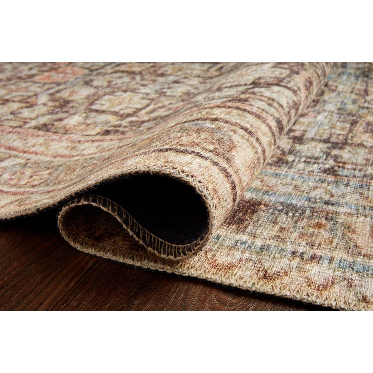Featuring Loren Charcoal / Multi Rug by Loloi at Amethyst Home. Timeless and classic, the Loren Charcoal / Multi Area Rug offers vintage hand-knotted looks at an affordable price. The polyester makes it a perfect rug for living rooms, dining rooms, or other high traffic areas. Created in Turkey using the most advanced rug-making technology, these printed desig.  Amethyst Home provides interior design, new home construction design consulting, vintage area rugs, and lighting in the Miami metro area.