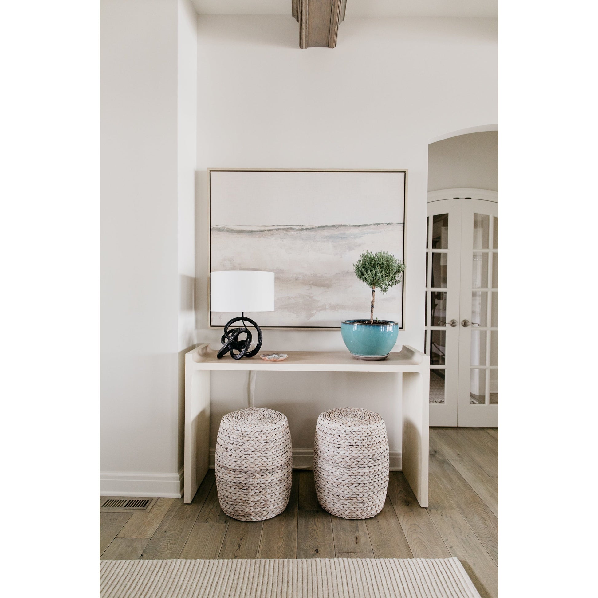 Navarre Morning on Linen Art - Amethyst Home