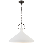 Featuring Limoges Grande Pendant by Visual Comfort at Amethyst Home. We love the large shade and circular detail found on this Limoges Grande Pendant by Visual Comfort. This would look gorgeous over a kitchen island, kitchen sink, or other area needing extra light. 
Overall Dimensions: 24" L x 24" W x 19.75" HWeight: 16 lbs.  Amethyst Home provides interior design, new home construction design consulting, vintage area rugs, and lighting in the Monterey metro area.