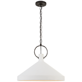 Featuring Limoges Grande Pendant by Visual Comfort at Amethyst Home. We love the large shade and circular detail found on this Limoges Grande Pendant by Visual Comfort. This would look gorgeous over a kitchen island, kitchen sink, or other area needing extra light. 
Overall Dimensions: 24" L x 24" W x 19.75" HWeight: 16 lbs.  Amethyst Home provides interior design, new home construction design consulting, vintage area rugs, and lighting in the Monterey metro area.
