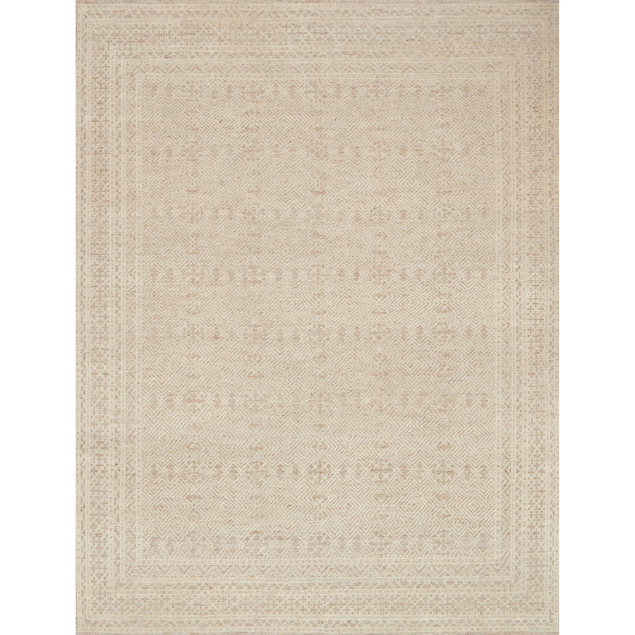 Ollie Oatmeal/Ivory Hand-Knotted Rug