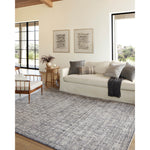 Amber Lewis x Loloi Alie Charcoal / Dove Rug have an elevated antique look and plush, modern feel. The rug’s underlying traditional motif is overlaid with a slightly higher pile that creates a softening effect like early morning fog. Amethyst Home provides interior design services, furniture, rugs, and lighting in the Austin metro area.