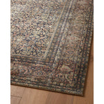 With the faded feel of an antique rug, the Amber Lewis x Loloi Morgan Denim / Multi Rug is a feat of modern printed construction. These impressive area rugs expertly blend sophisticated tones to recreate the dynamic colors of a vintage textiles. Power-loomed of CloudPile™ construction, these rugs are extra-soft to walk upon yet still durable for high-traffic rooms. Amethyst Home provides interior design services, furniture, rugs, and lighting in the Kansas City metro area.