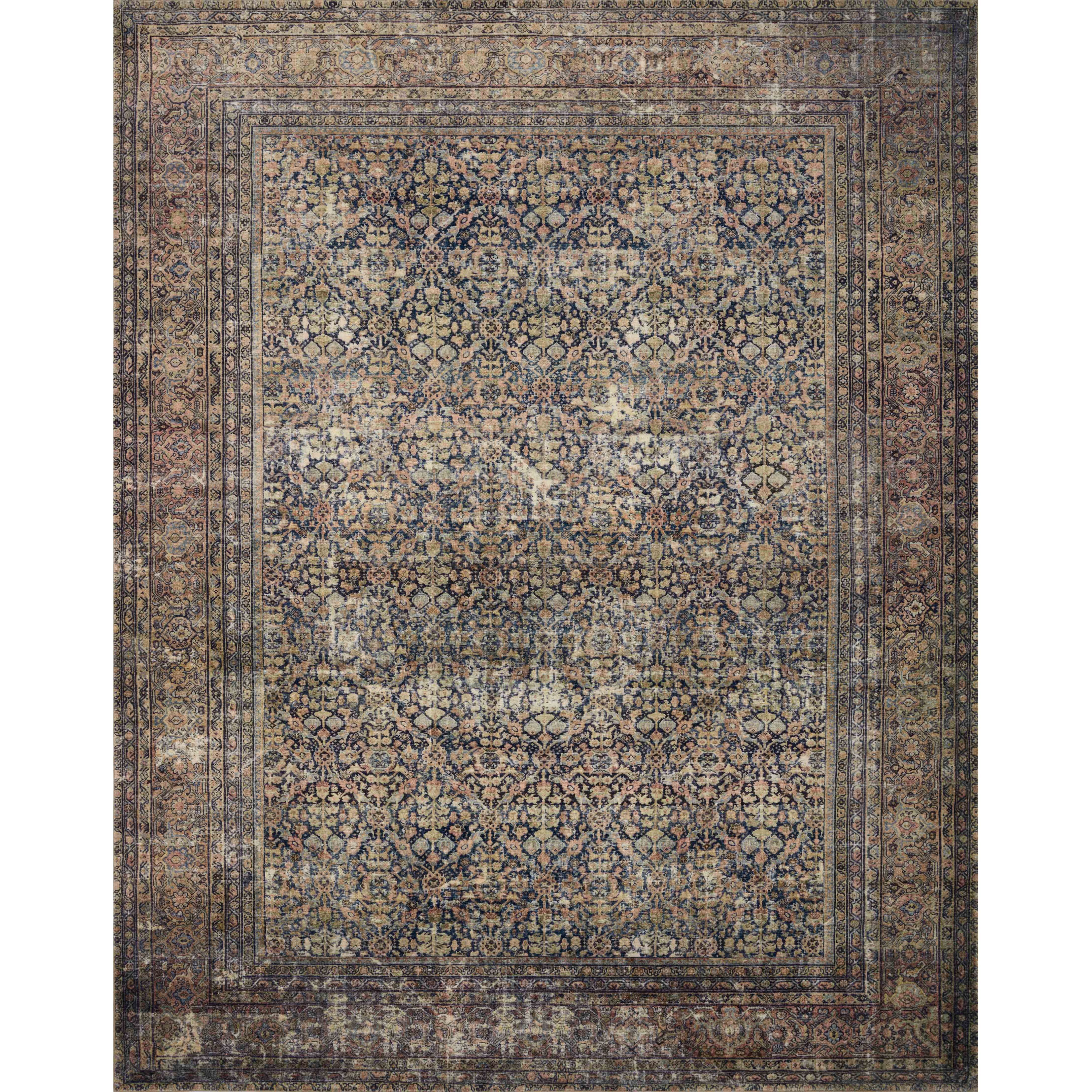 With the faded feel of an antique rug, the Amber Lewis x Loloi Morgan Denim / Multi Rug is a feat of modern printed construction. These impressive area rugs expertly blend sophisticated tones to recreate the dynamic colors of a vintage textiles. Power-loomed of CloudPile™ construction, these rugs are extra-soft to walk upon yet still durable for high-traffic rooms. Amethyst Home provides interior design services, furniture, rugs, and lighting in the Portland metro area.