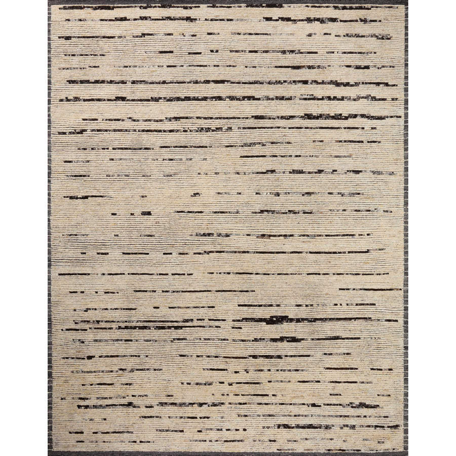 Amber Lewis x Loloi Briyana Natural / Black Hand-Knotted Rug