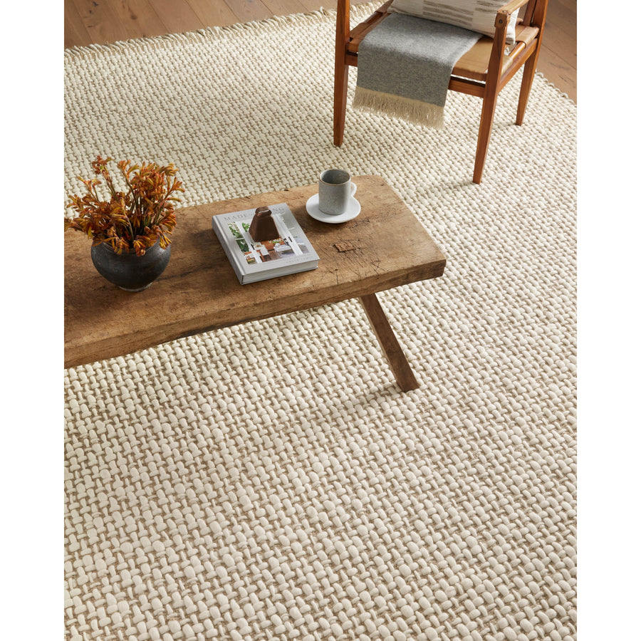 Amber Lewis x Loloi Yellowstone Natural / Ivory Rug  (Lifestyle View)