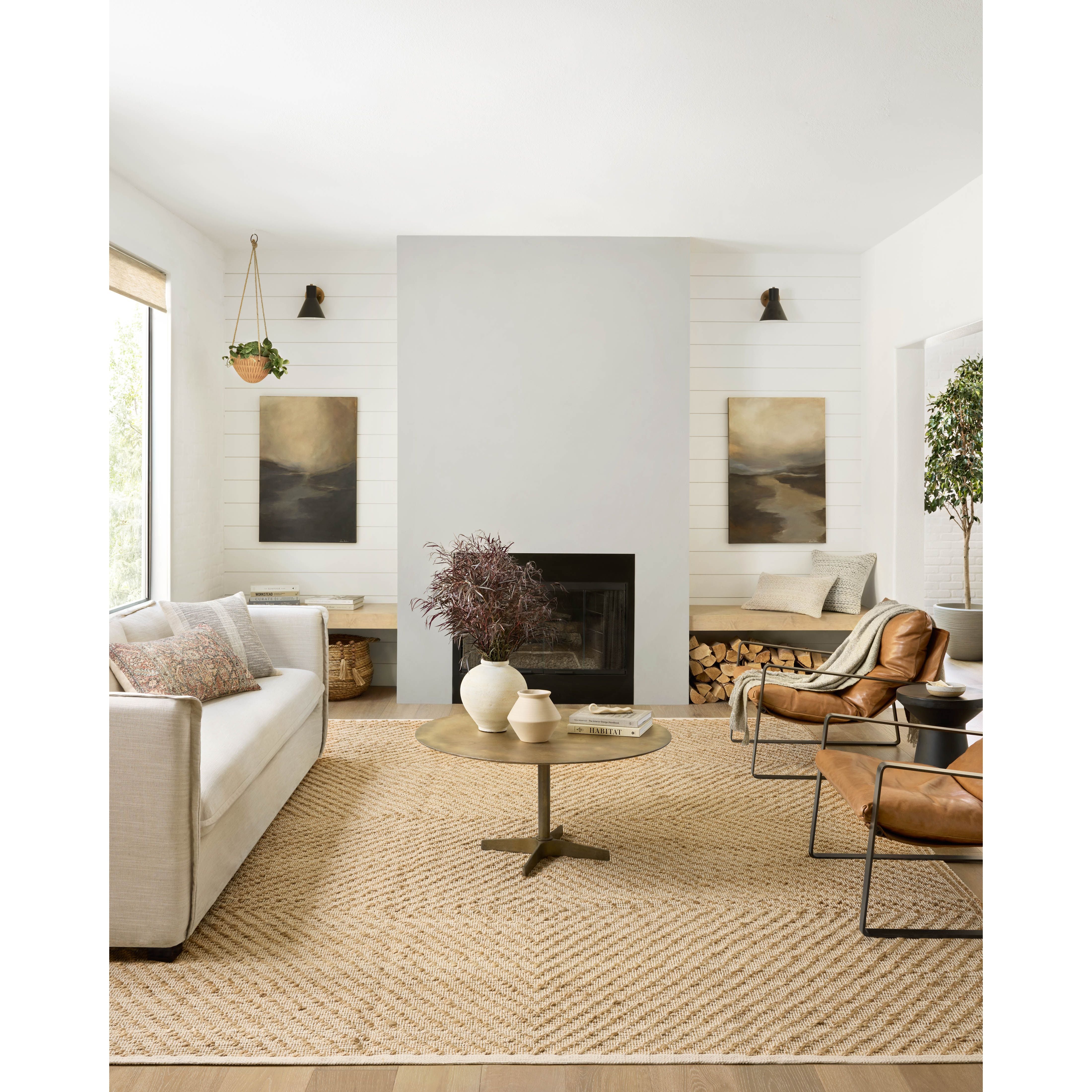 The Angela Rose x Loloi Colton Natural / Ivory Rug is a new take on the staple jute rug, blended with cotton for added softness. In a range of linear designs in modern earth tones, Colton can add visual interest to a room or serve as a gently textured neutral. Amethyst Home provides interior design services, furniture, rugs, and lighting in the Austin metro area.