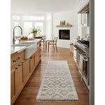 Featuring Angela Rose x Loloi Rivers Lagoon / Ivory Rug by Loloi at Amethyst Home. The Rivers Lagoon / Ivory rug by Angela Rose x Loloi is a modern flatweave area rug with a reversible design featuring symmetrical motifs. Woven of wool, cotton, and jute, Rivers combines natural materials with an airy, natural aesthetic. The soft colors of the rug create a w. Amethyst Home provides interior design, new home construction design consulting, vintage area rugs, and lighting in the Charlotte metro area.