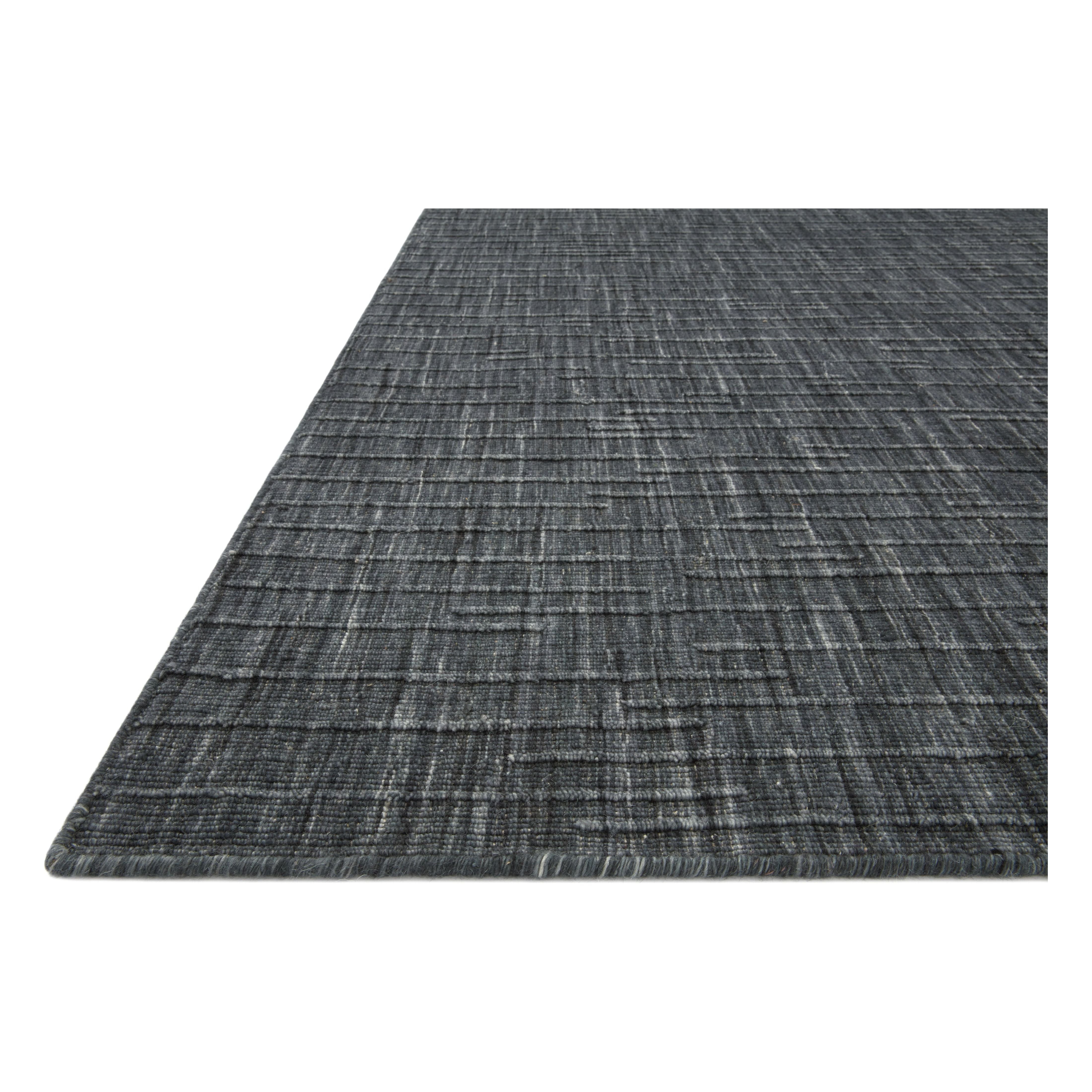 Featuring Brooks Ink Rug by Loloi at Amethyst Home. Hand-woven of wool, cotton and polyester, the Brooks Collection offers a sophisticated foundation for a contemporary refined and relaxed look. Featuring a subtle linear texture for minimalist appeal, Brooks is the perfect understated base. Brooks is also GoodWeave certified, ensuring our commitment to.  Amethyst Home provides interior design, new home construction design consulting, vintage area rugs, and lighting in the Winter Garden metro area.
