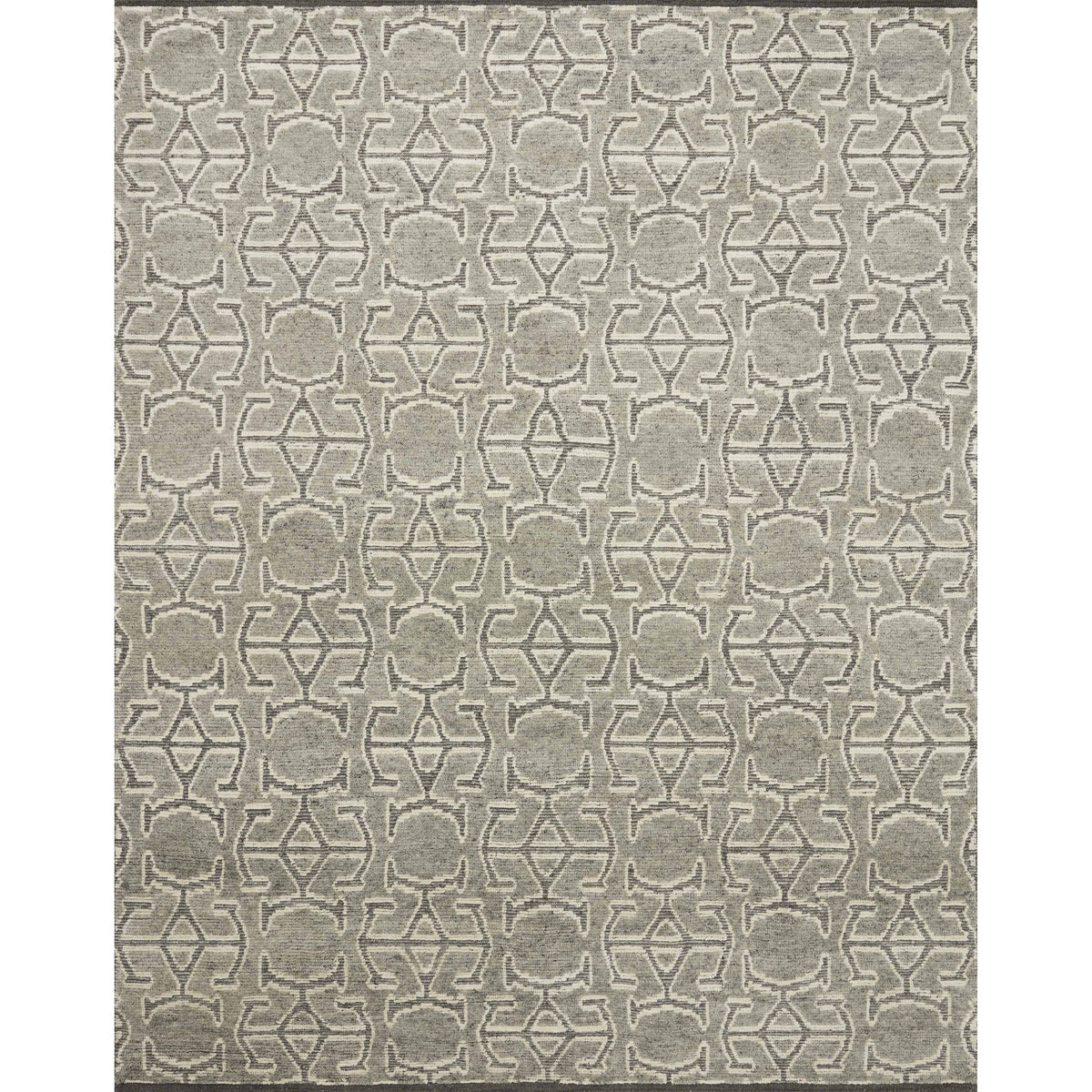 Carrier & Company x Loloi Franklin Dove / Graphite Hand-Knotted Rug