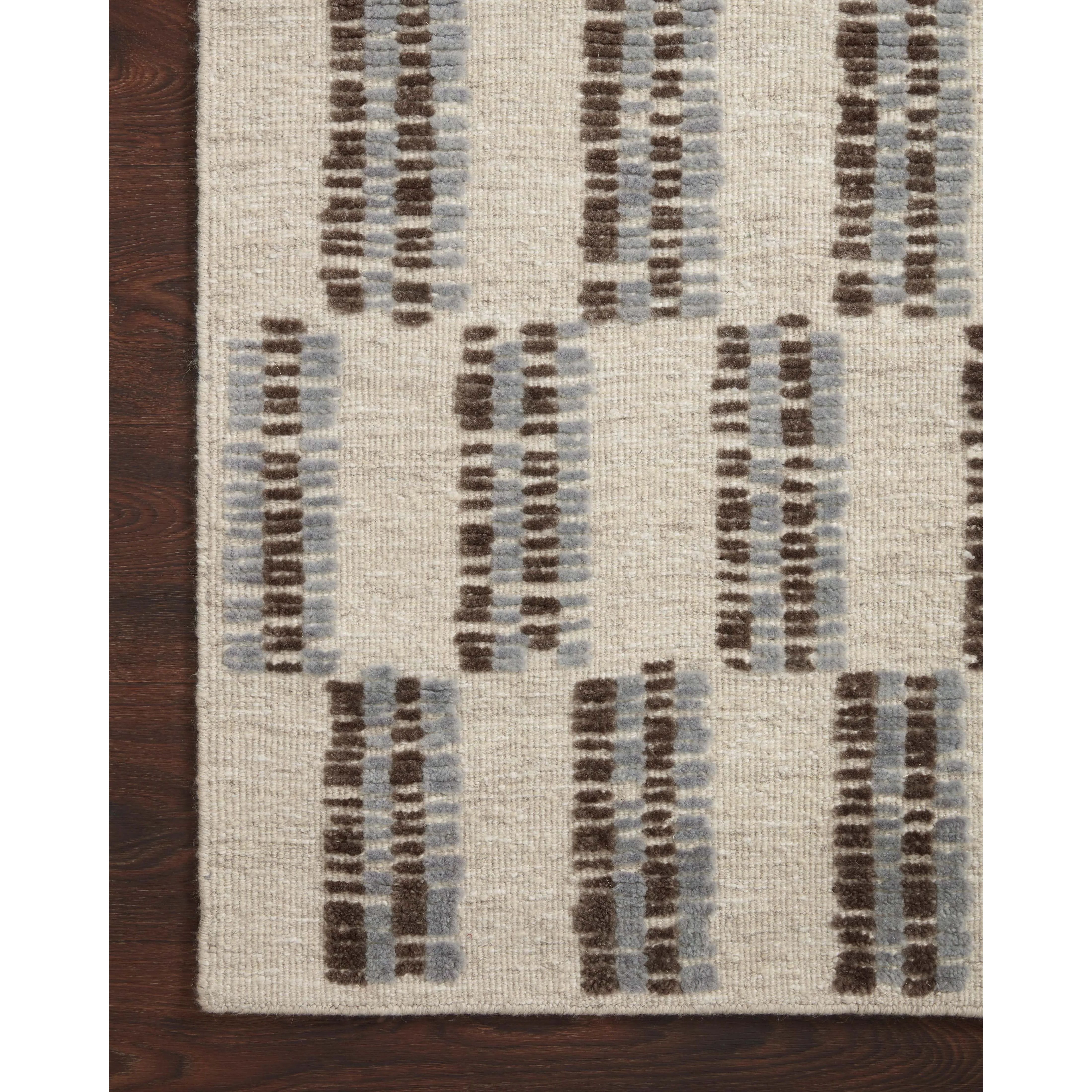 Featuring Carrier & Company x Loloi Harrison Beige / Slate Rug by Loloi at Amethyst Home. Inspired by Swedish weavings, the Harrison Collection for Carrier and Company x Loloi is a playful selection of high/low pile, where the patterns are expressed through the weaves. Linear patterns help create order and clarity in a room, and the repetition in the patter. Amethyst Home provides interior design, new home construction design consulting, vintage area rugs, and lighting in the Calabasas metro area.