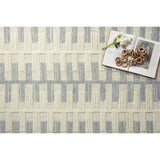 Featuring Carrier & Company x Loloi Harrison Ivory / Slate Rug by Loloi at Amethyst Home. Inspired by Swedish weavings, the Harrison Collection for Carrier and Company x Loloi is a playful selection of high/low pile, where the patterns are expressed through the weaves. Linear patterns help create order and clarity in a room, and the repetition in the patterns c. Amethyst Home provides interior design, new home construction design consulting, vintage area rugs, and lighting in the Tampa metro area.