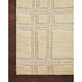 Featuring Carrier & Company x Loloi Milton Wheat / Natural Rug by Loloi at Amethyst Home. Made in collaboration with Carrier and Company x Loloi, the Milton Collection uses a banding detail to express the rich and plush pile. The addition of jute to the wool and cotton rugs creates a luxurious density that can be both seen and felt. As a simple border det. Amethyst Home provides interior design, new home construction design consulting, vintage area rugs, and lighting in the Kansas City metro area.