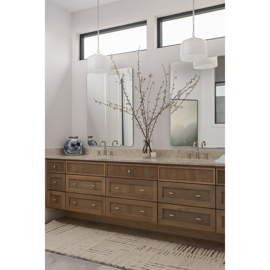 Carrier & Company x Loloi Moore Dove / Ivory Hand-Knotted Rug  (Lifestyle View)