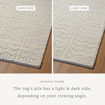Featuring Carrier & Company x Loloi Walker Sky / Ivory Hand-Knotted Rug by Loloi at Amethyst Home. Hand KnottedWool | Cotton | Other FibersWAL-02 Sky / IvoryPile Height: 0.38"
 
Clean spills immediately by blotting with a clean, white sponge or cloth. Professional cleaning recommended. Appropriate rug pad is highly recommended on all surfaces to prevent sl. Amethyst Home provides interior design, new home construction design consulting, vintage area rugs, and lighting in the Washington metro area.