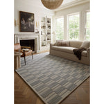 Featuring Chris Loves Julia x Loloi Bradley Ivory / Grey Rug by Loloi at Amethyst Home. The Bradley Collection from Chris Loves Julia x Loloi takes the classic striped rug to new heights. This hand-tufted, 100% wool collection features two-toned linear patterns with alternating high-low pile. Bradley is GoodWeave-certified, ensuring our commitment to ethica. Amethyst Home provides interior design, new home construction design consulting, vintage area rugs, and lighting in the Charlotte metro area.