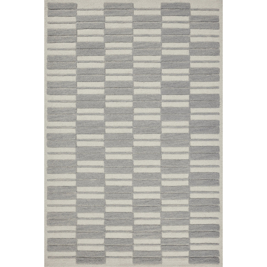 Chris Loves Julia x Loloi Bradley Ivory / Grey Rug