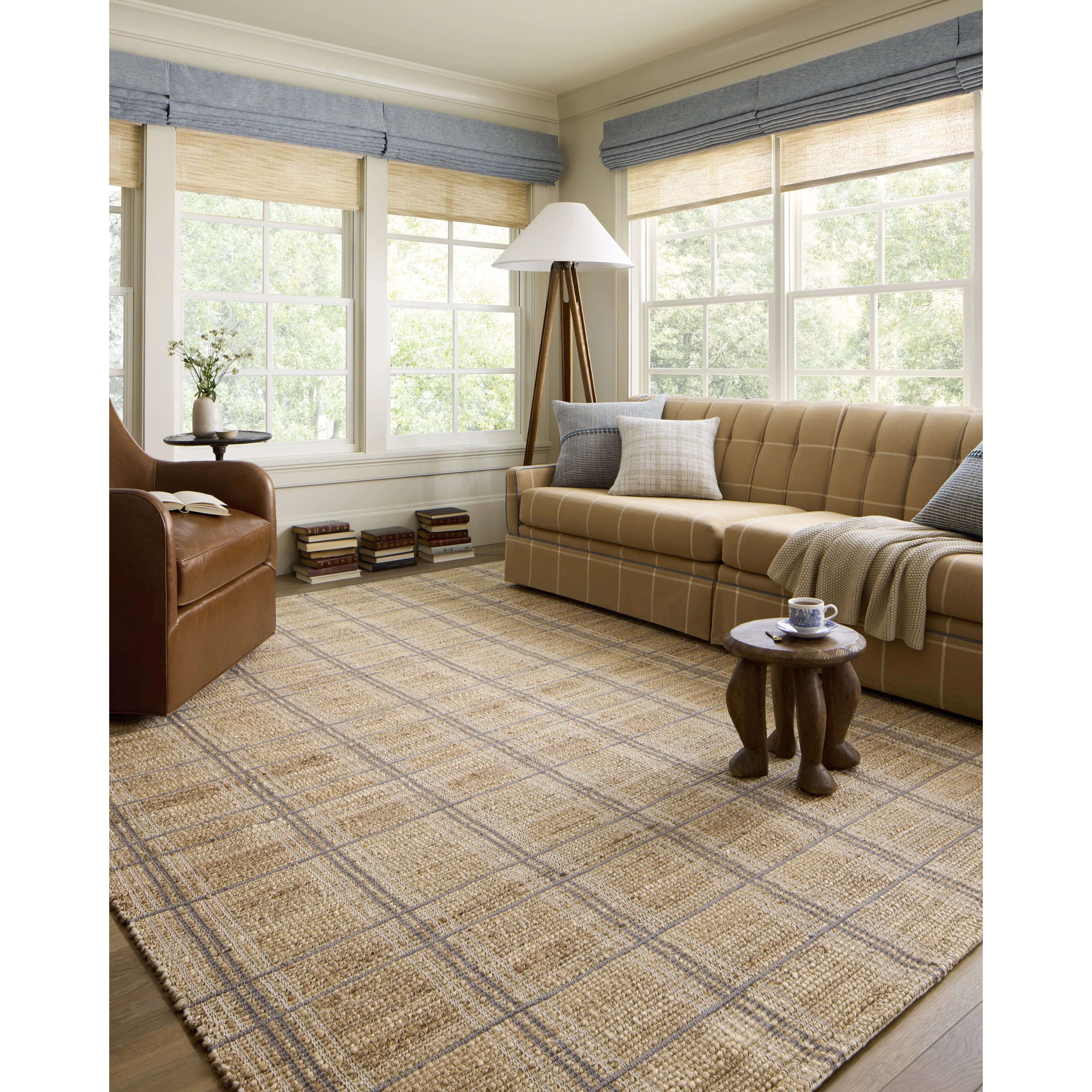 Featuring Chris Loves Julia x Loloi Judy Natural / Stone Rug by Loloi at Amethyst Home. Hand Woven76% Jute l 24% CottonJUD-02 Natural / StonePile Height: 0.5". Amethyst Home provides interior design, new home construction design consulting, vintage area rugs, and lighting in the San Diego metro area.