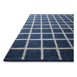 Featuring Chris Loves Julia x Loloi Polly Navy / Silver Rug by Loloi at Amethyst Home. Hand-tufted of wool and jute pile, the Polly collection for Chris Loves Julia x Loloi brings a fresh take on modern yet classic designs. With striking gridded designs toned down by a neutral color palette, Polly is a timeless choice for any room. Polly is also GoodWeave. Amethyst Home provides interior design, new home construction design consulting, vintage area rugs, and lighting in the Los Angeles metro area.