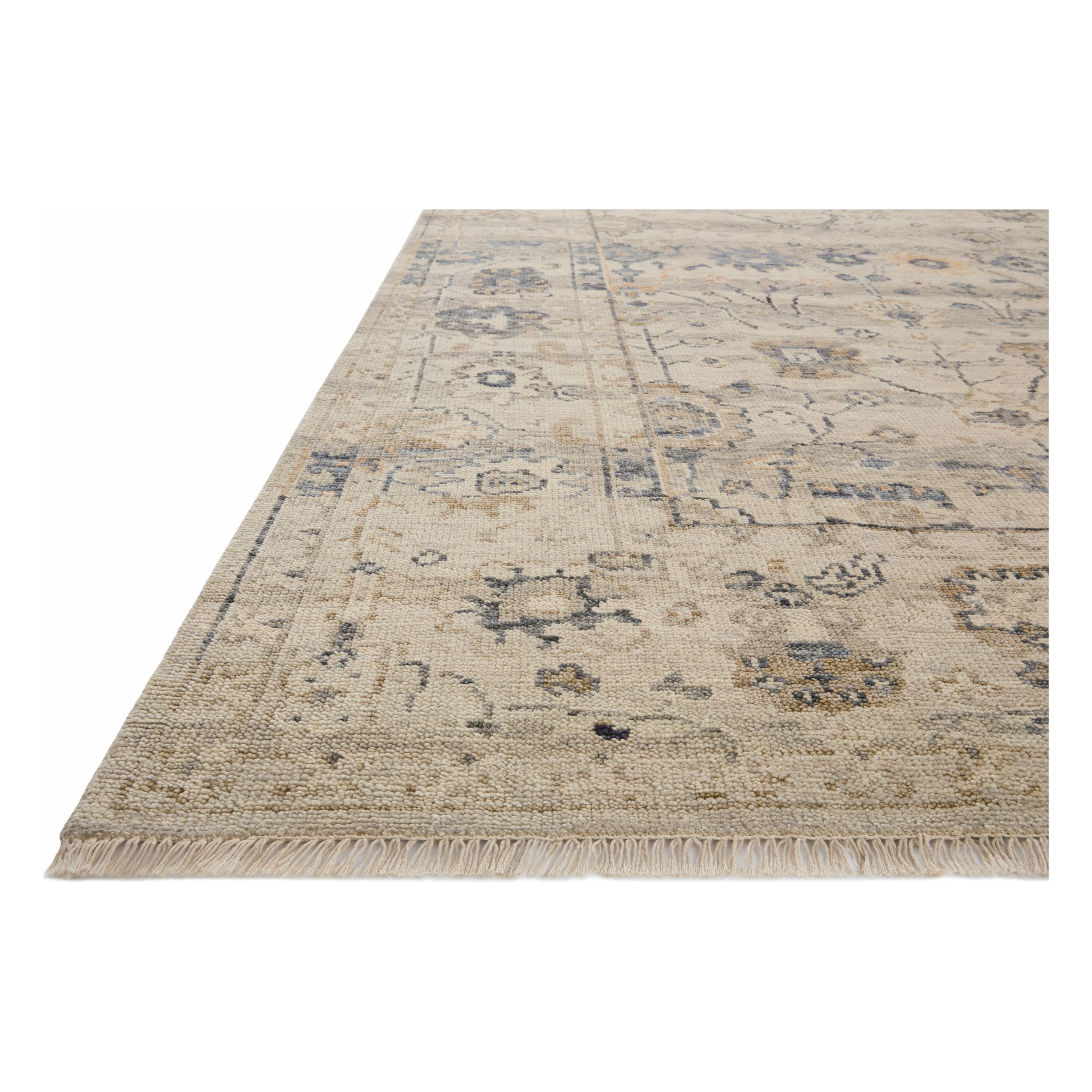 The hand-knotted Dominic Collection features loose, freeform motifs that give the rug a sense of depth and romance. Dominic’s shade-shifting palette is based on the horizontal lines of varying tones you’d encounter in antique Persian rugs. This GoodWeave certified collection is made of wool and cotton in India, ensuring our commitment to ethical production and the support of weavers’ communities.Amethyst Home provides interior design, new construction, custom furniture, and rugs for Newport Beach metro area