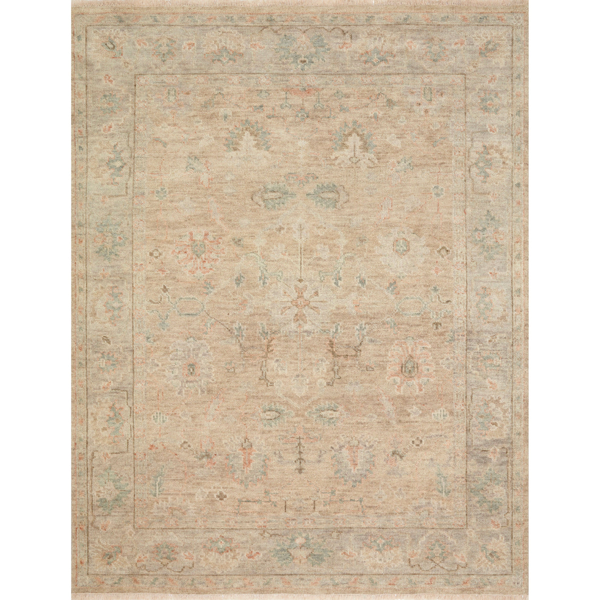 Helena Beige / Multi Hand-Knotted Rug