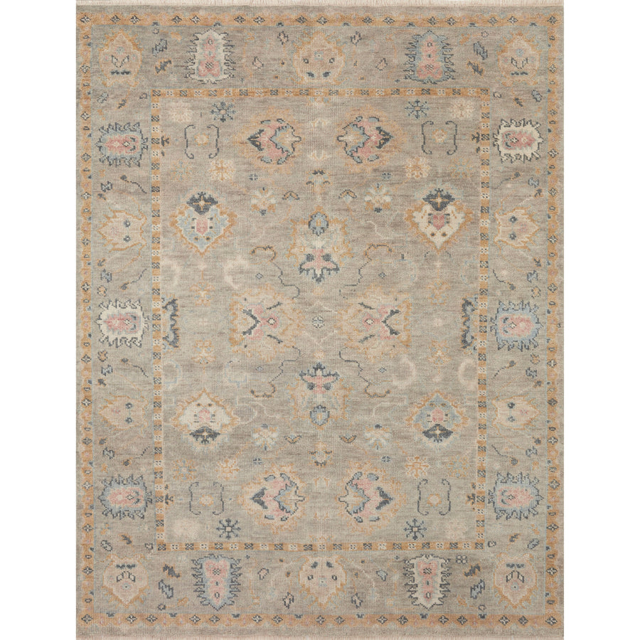 Helena Grey / Gold Hand-Knotted Rug