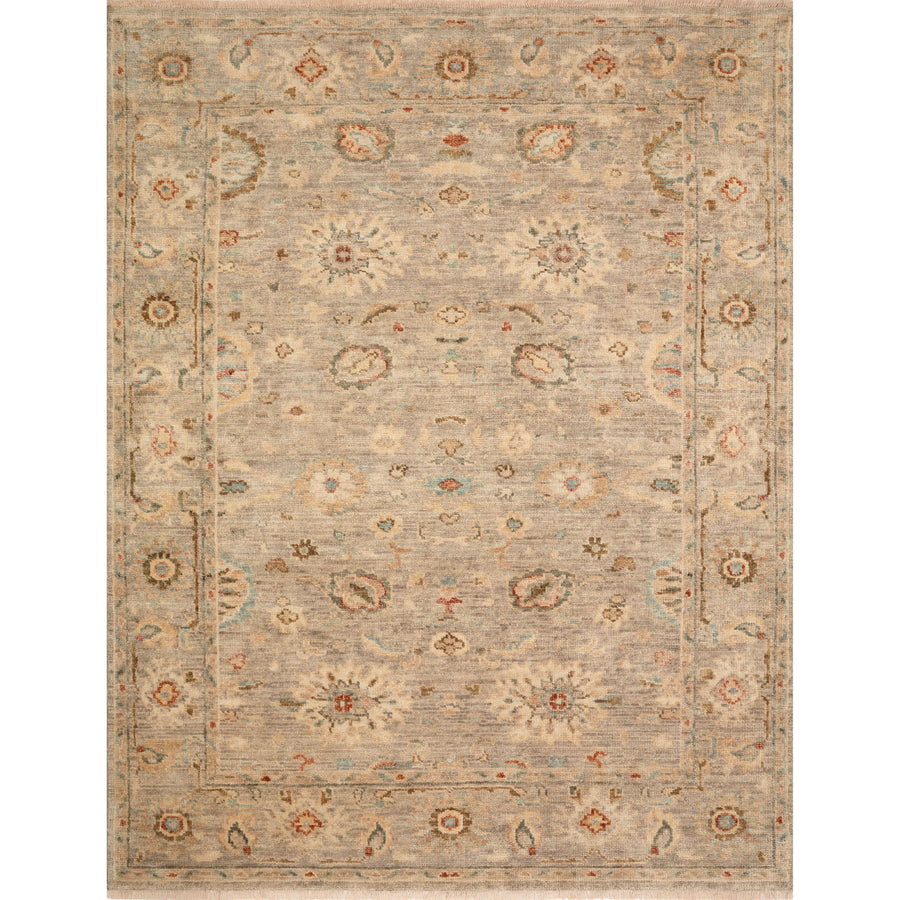 Helena Light Grey / Multi Hand-Knotted Rug