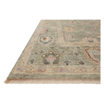 The Helena Sage / Sunset HEL-03 rug from Loloi is hand-knotted of 100% wool, refined, yet versatile for any home. The Helena rug combines weathered tones and worldly patterns for a beautiful grounding element in any room. Amethyst Home provides interior design, new construction, custom furniture, and rugs for the Austin, Houston, and Dallas Texas metro area.