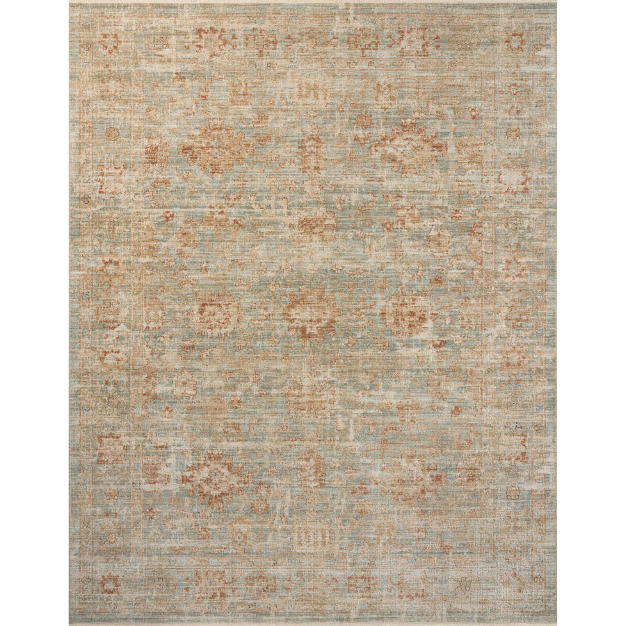 Heritage Aqua / Terracotta Rug