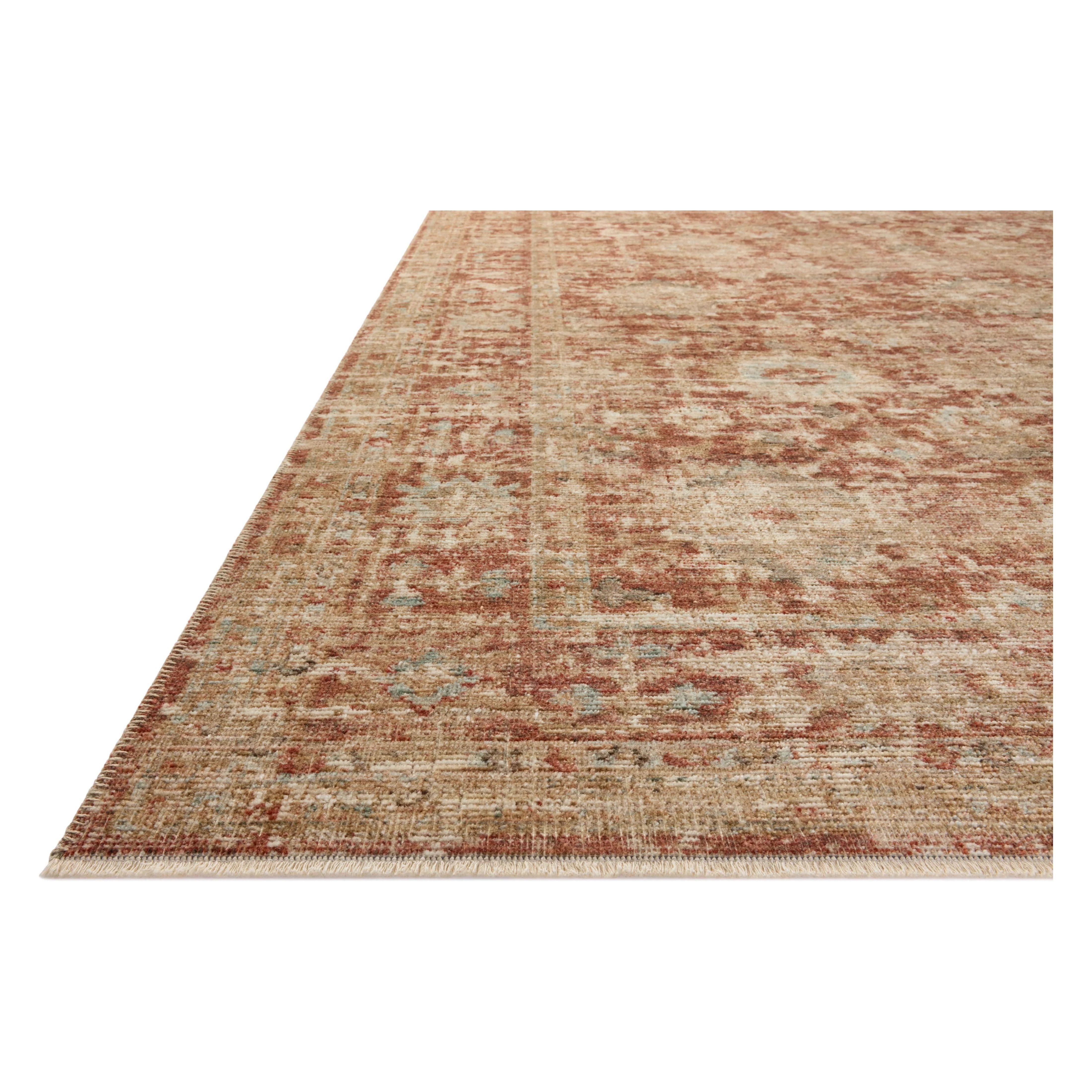 Featuring Heritage Brick / Multi Rug by Loloi at Amethyst Home. Heritage is Loloi’s best collection yet. Inspired by Amir Loloi’s favorite vintage rugs, the collection recreates a vintage aesthetic and variable-pile texture using a new craft process that was invented specifically for this rug—a process that took over two years to complete. Motifs in Heritage ar. Amethyst Home provides interior design, new home construction design consulting, vintage area rugs, and lighting in the Omaha metro area.