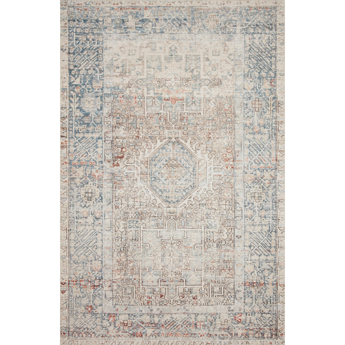 Jules Chris Loves Julia x Loloi Natural / Ocean Rug