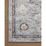 Featuring Monroe Sky / Gold Rug by Loloi at Amethyst Home. Inspired by antique Turkish Oushak carpets with large-scale motifs, the Monroe Sky / Gold Rug modernizes the traditional design in neutral palettes, many of which have black details that anchor the rug in the room. Monroe is power-loomed of 100% polypropylene for easy care and reliable durability. Made. Amethyst Home provides interior design, new home construction design consulting, vintage area rugs, and lighting in the Dallas metro area.